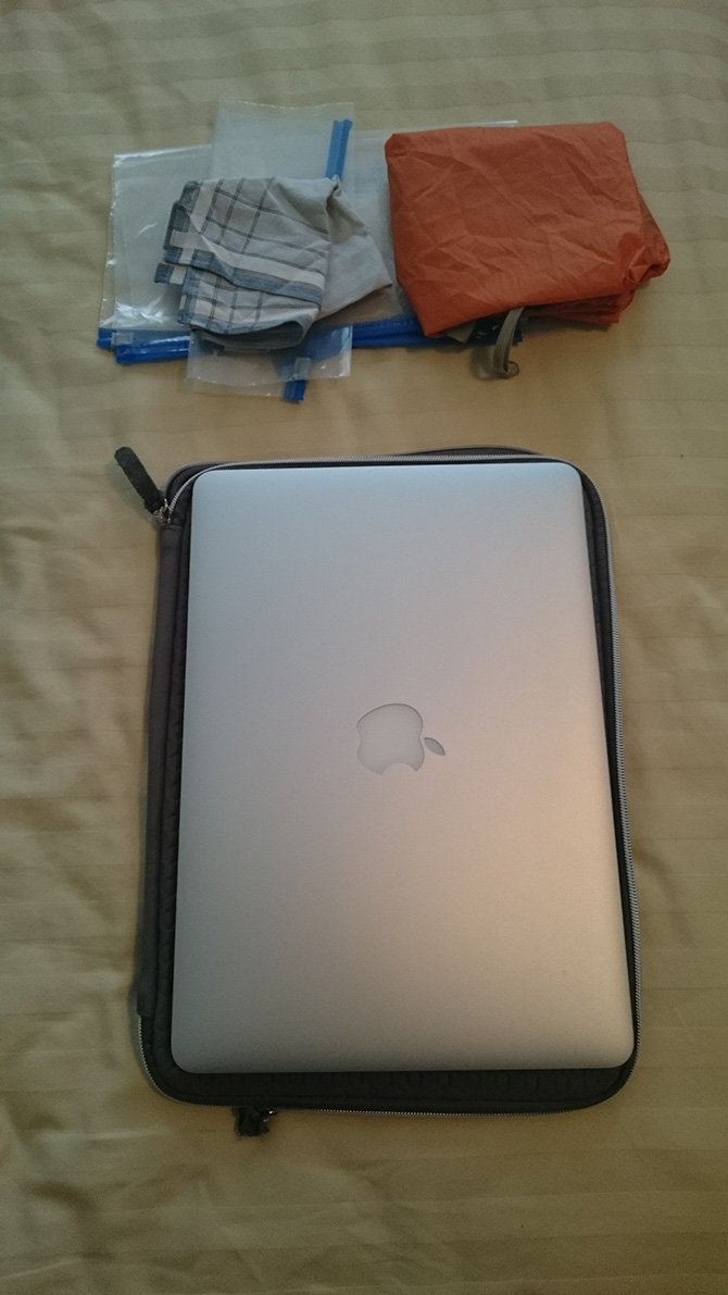 My laptop and a few miscellaneous items
